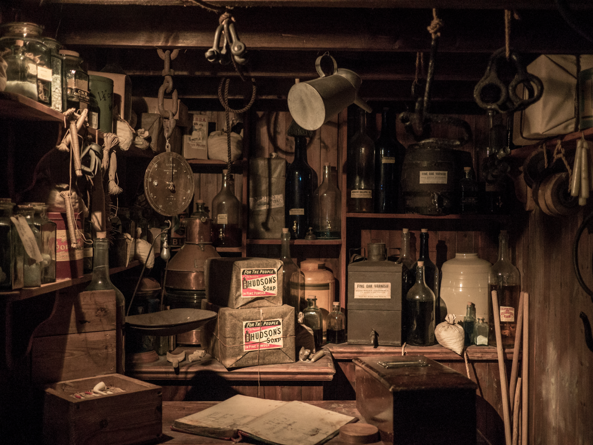 A Journey into the Rustic Past: A Museum's Vintage Tool Storage