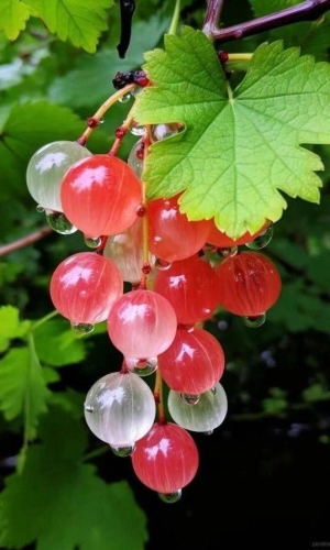 A Symphony of Grapes: Red, Green, and White on a Vine