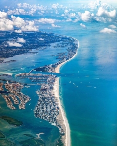 Aerial View of the Breathtaking Fontainebleau Las Vegas Pool by the Seashore