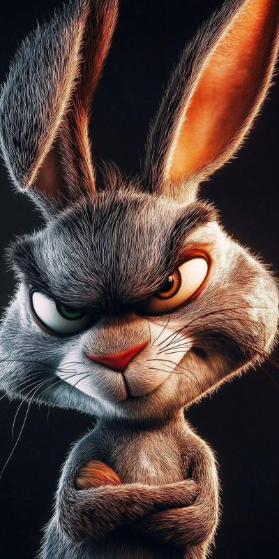 Animated Rabbit Character: A Study in Expressive Cartoon Design