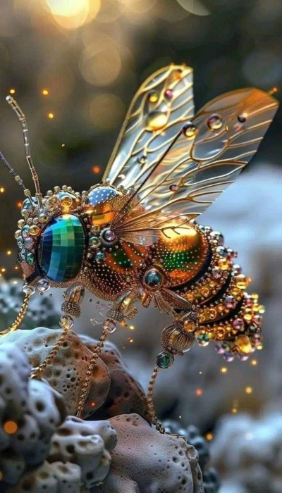Artistic Brilliance: The Jewel-Like Bee
