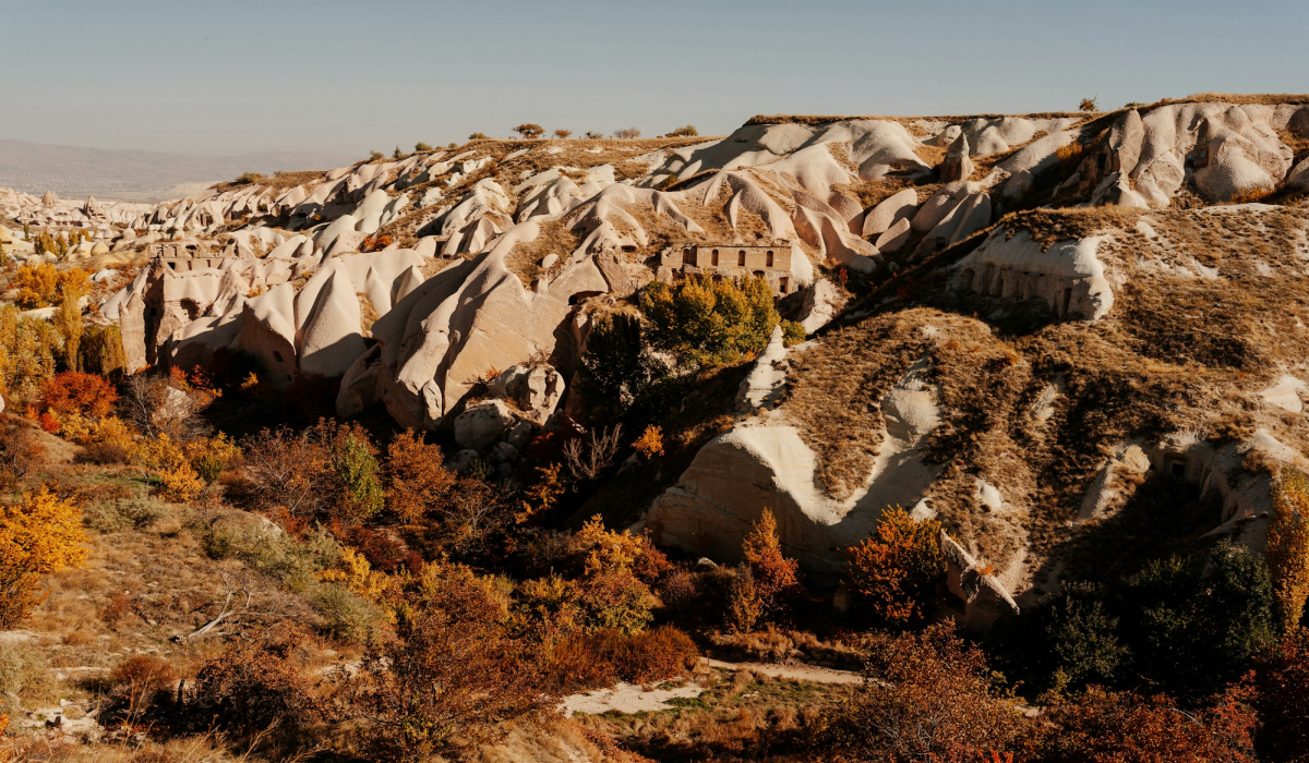 Breathtaking Geological Landscape of Cappadocia, Turkey in November 2022