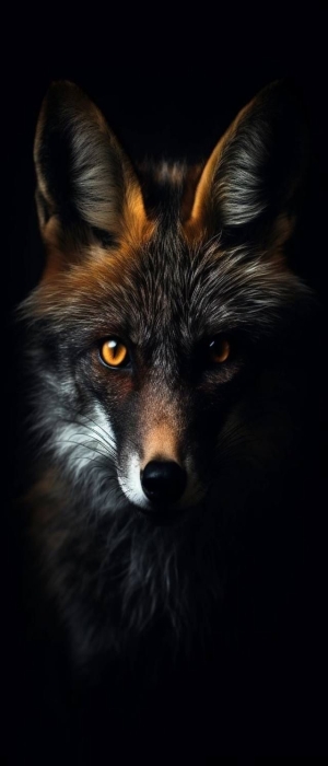 Captivating Gaze: The Intricate Beauty of a Fox's Face