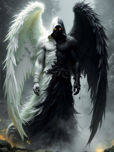 Celestial Dichotomy: A Dance of Light and Darkness