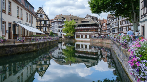 Charming Timber-Framed Houses Along the Canal in Strasbourg, France
