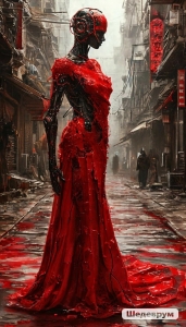Dystopian Fashion: The Intersection of Technology and Style in an Urban Jigsaw Puzzle Planet