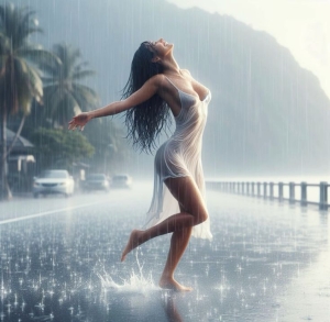 Embracing the Rain: A Tale of a Girl's Love for Rainy Days