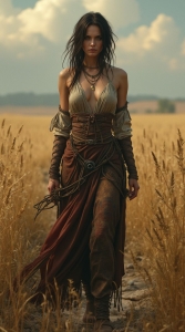 Enigmatic Journey through a Rustic Landscape: A Touch of Fantasy in the Fields