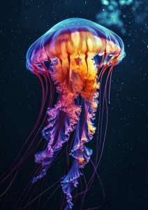 Ethereal Beauty of Jellyfish: A Showcase of Vibrant Colors and Translucent Charm