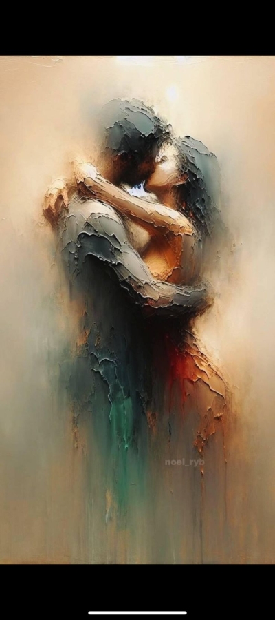 Ethereal Embrace: An Abstract Artistic Manifestation