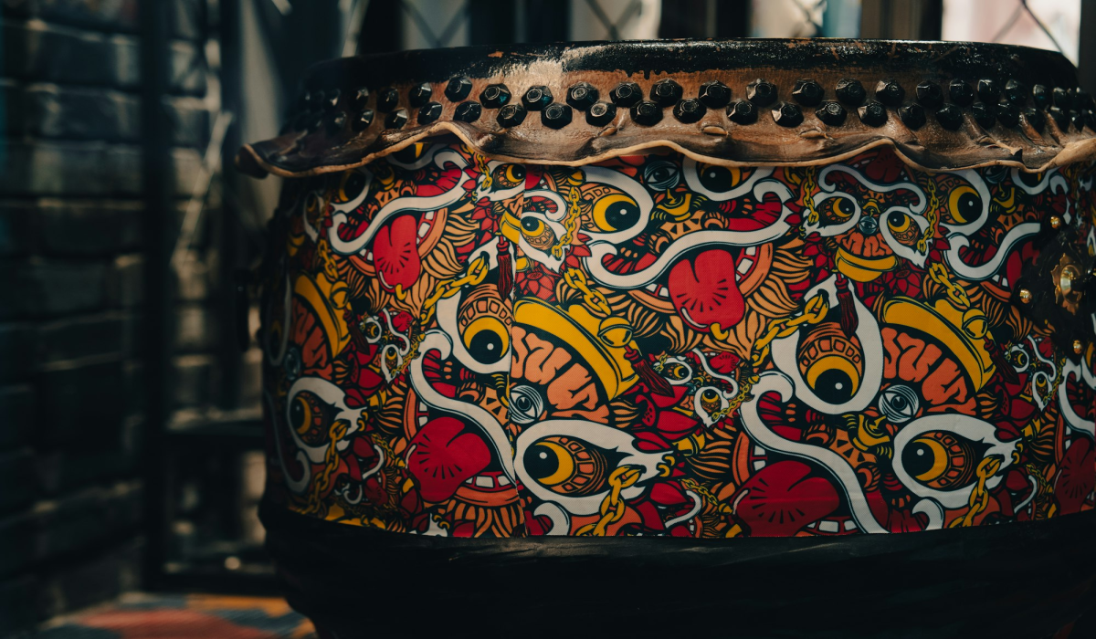 Exploring Chinese Art through Vibrant Drum Sculptures