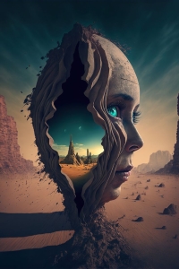 Exploring Inner Worlds: A Surreal Journey of Introspection and Duality