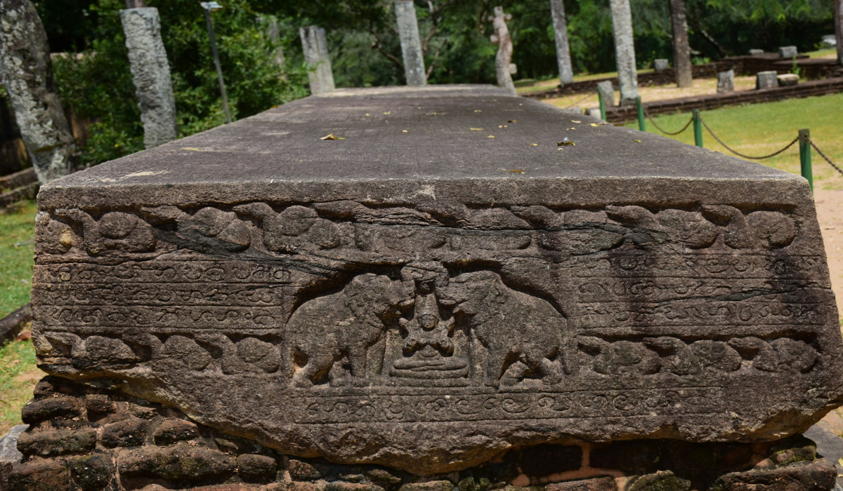 Exploring the Nissanka Malla Gal Pota: Ancient Sri Lankan Stone Carvings