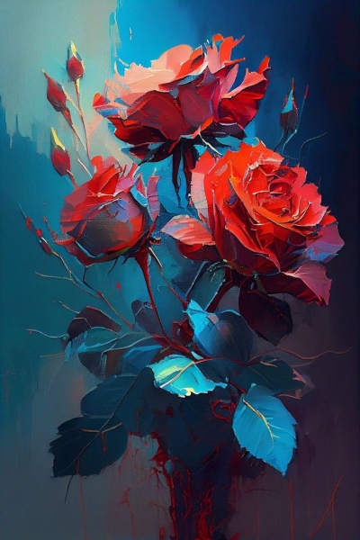 Flower Puzzle: Resolving the Enigma of Vibrant Red Roses