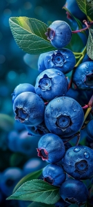 Fresh Harvest: A Close-Up of Lustrous Blueberries