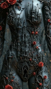 Gothic Fantasy: The Fusion of Architecture and Surrealism in Humanoid Art