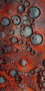 Mars-like Terrain: A Close Look at its Crater-filled Surface