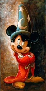 Mickey Mouse in Sorcerer's Outfit: A Tribute to Disney's Fantasia