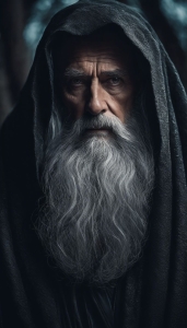 Mysterious Elder: A Portrait of Intrigue