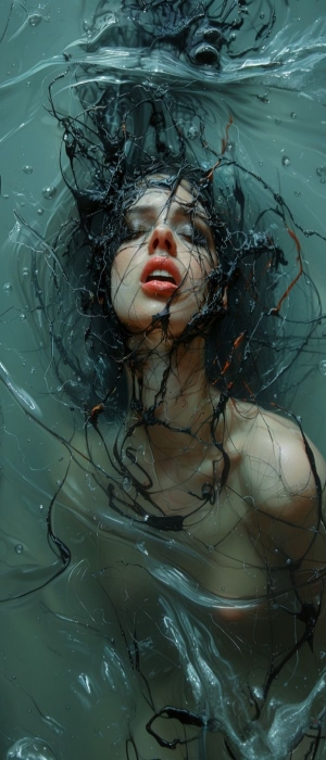 Mystery of the Submerged: A Portrait in Water