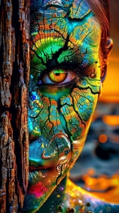 Nature's Palette: A Fusion of Art and Natural Elements