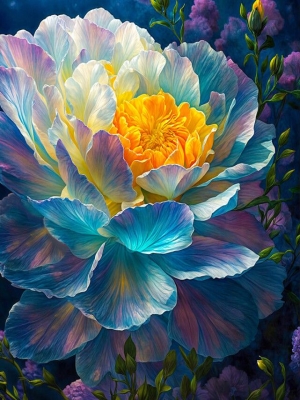Radiant Peony: The Flower Puzzle in Vivid Colors
