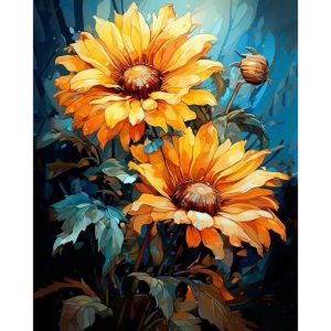 Radiant Sunflowers: A Colorful Explosion of Nature's Beauty in Art