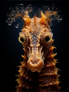 Seahorse Beauty: A Close-Up Encounter with Marine Life