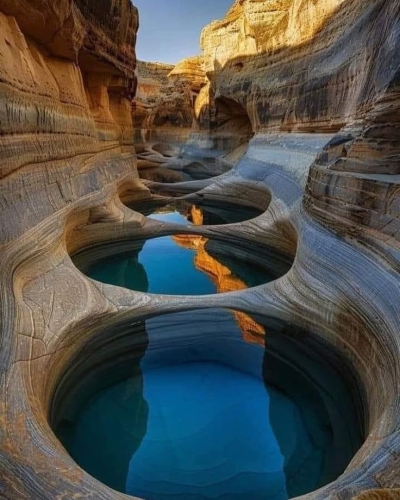 Serenity Within Nature: Rock Formation Oasis