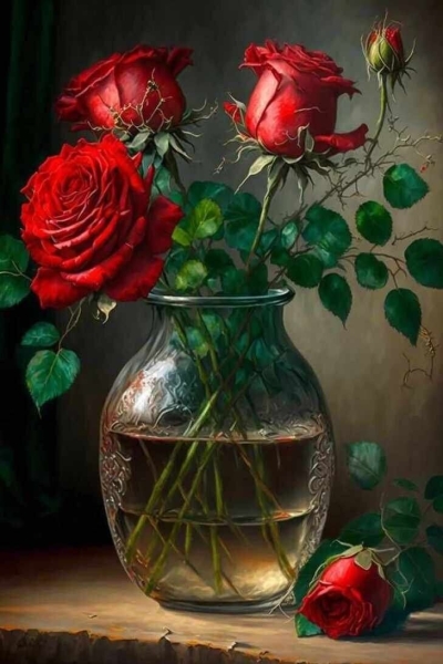 Solving the Flower Puzzle: A Delicate Arrangement of Red Roses