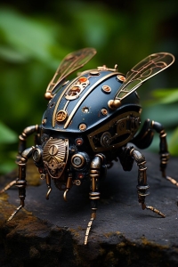 Steampunk Beetle: A Fusion of Nature and Mechanism