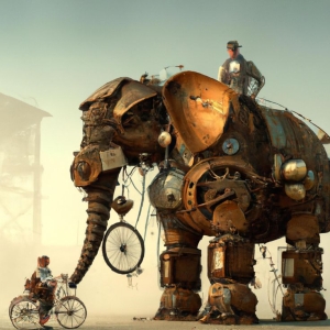 Steampunk Safari: Mechanical Elephant and the Industrial Odyssey
