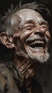 The Enigmatic Smile of Age: A Study in Expressive Portraiture