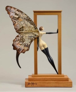The Fantastical Fusion: Human and Butterfly Art Sculpture