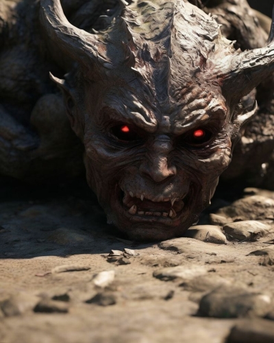 The Fierce Demon: A Glimpse into Fantasy and Horror