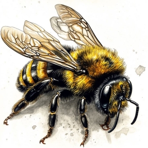The Intricate World of Bees: An Illustrated Study
