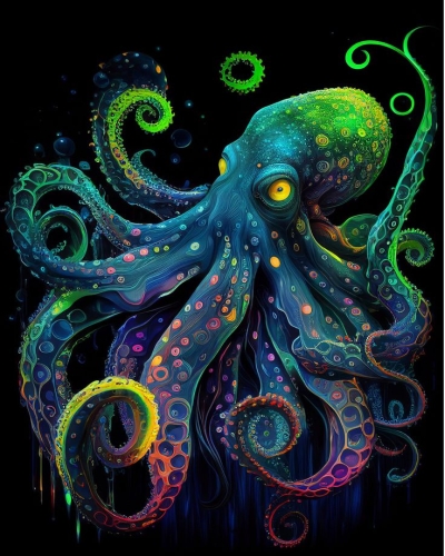 The Luminous Octopus: An Artistic Exploration