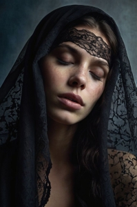 The Serenity Behind the Black Lace Veil