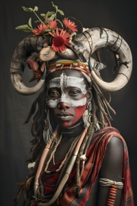 Unveiling the Cultural Beauty: Traditional Attire with Artistic Expression