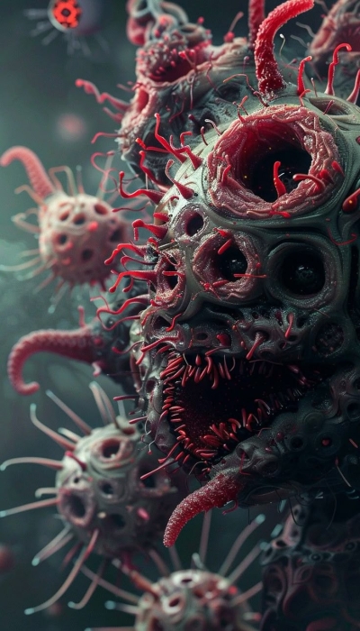 Unveiling the Microcosmic World: A Vibrant Display of Microorganisms
