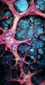 Vibrant Cellular Universe: An Artistic Blend of Science and Creativity