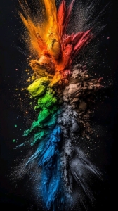 Vibrant Color Explosions: The Dance of Pigments