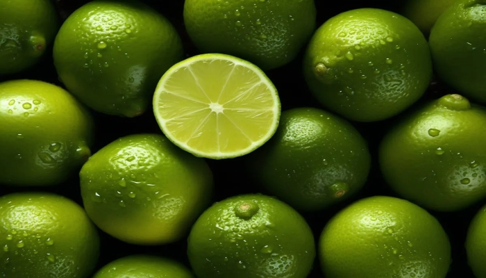 Vibrant Green Limes: A Burst of Tropical Freshness