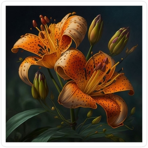 Vibrant Orange Lilies: A Study in Floral Splendor