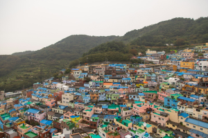 Vibrant Palette of Gamcheon Culture Village: A Colorful Hillside Community
