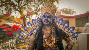 Vibrant Portrayal of Lord Shiva at the Surajkund Fair, Faridabad, Haryana